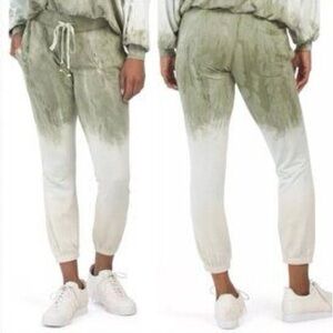 Young Fabulous and Broke Juliette Green Ombré Tie Dye Joggers size S. YFB